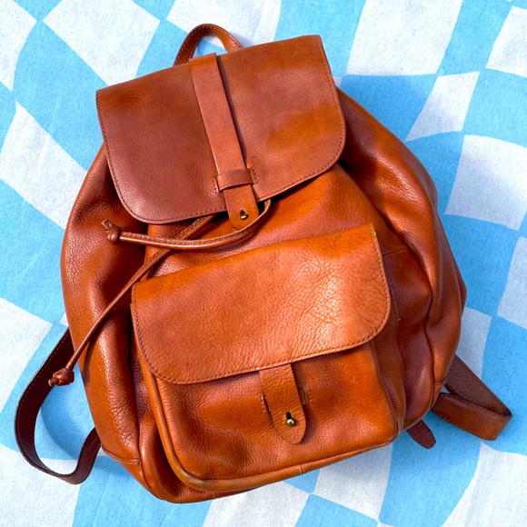 Madewell | Leather Rucksack - Picture 1 of 8